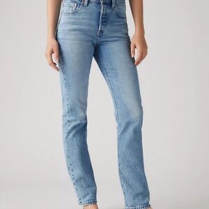 Levi's 501 Original Light Blue Straight Leg Women's Jeans